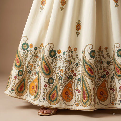 Premium Cotton Navratri Lehenga Choli Set with Real Mirror Work Dupatta