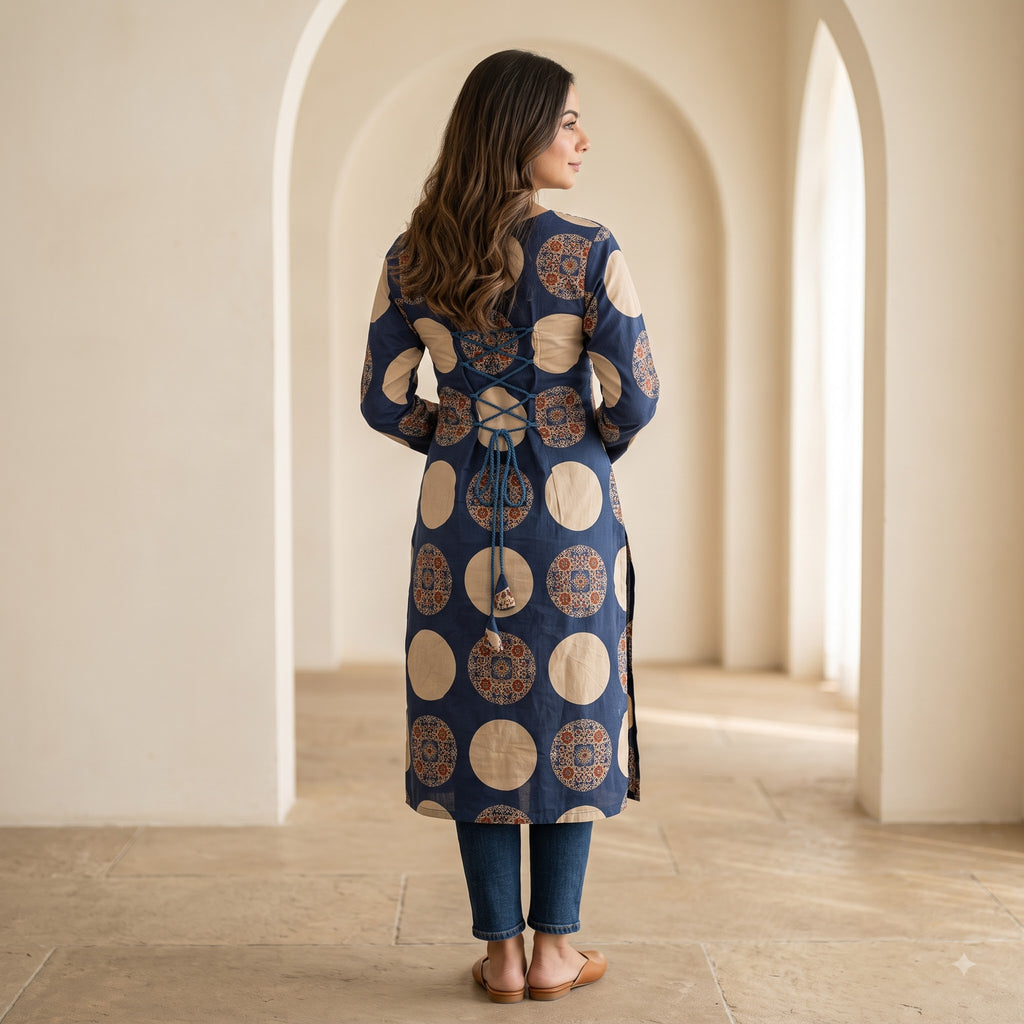 Premium Heavy Cotton Printed One Piece Kurti