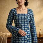 Women's Printed Heavy Rayon Short Kurti Top | Casual Everyday Ethnic Wear | Ready to Wear