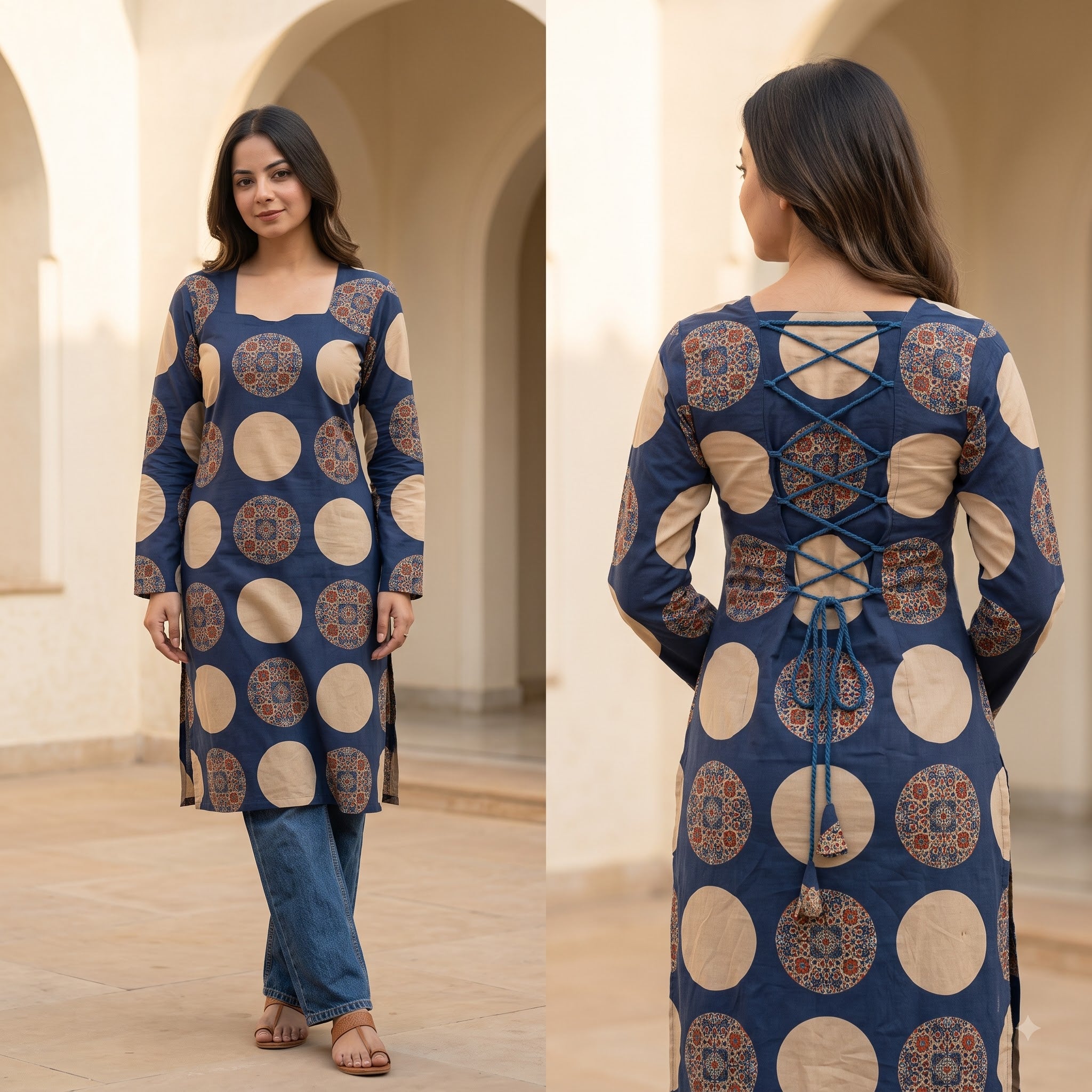 Premium Heavy Cotton Printed One Piece Kurti