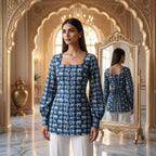 Women's Printed Heavy Rayon Short Kurti Top | Casual Everyday Ethnic Wear | Ready to Wear