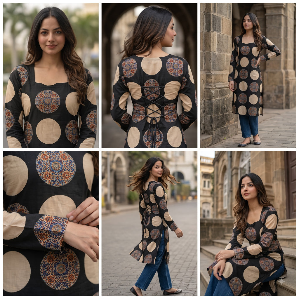 Premium Heavy Cotton Printed One Piece Kurti