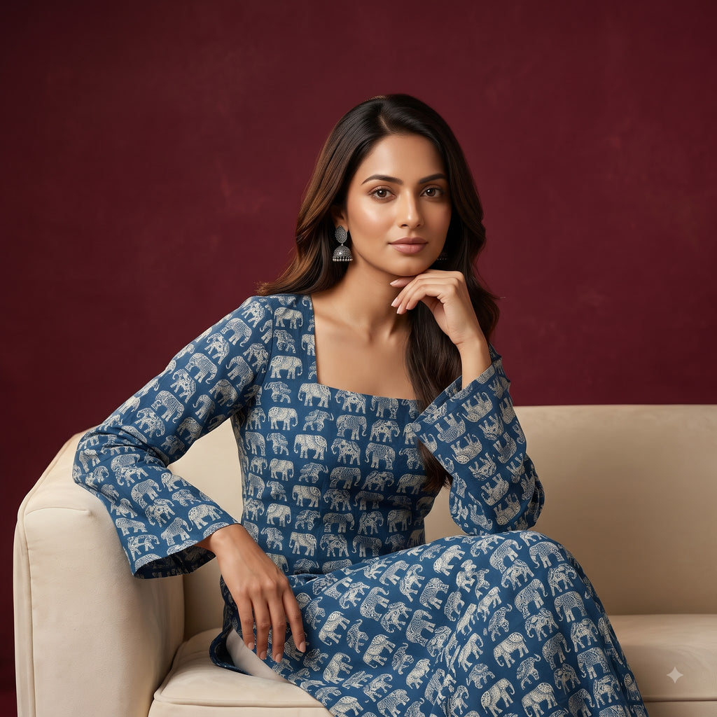 Women's Printed Heavy Rayon Short Kurti Top | Casual Everyday Ethnic Wear | Ready to Wear