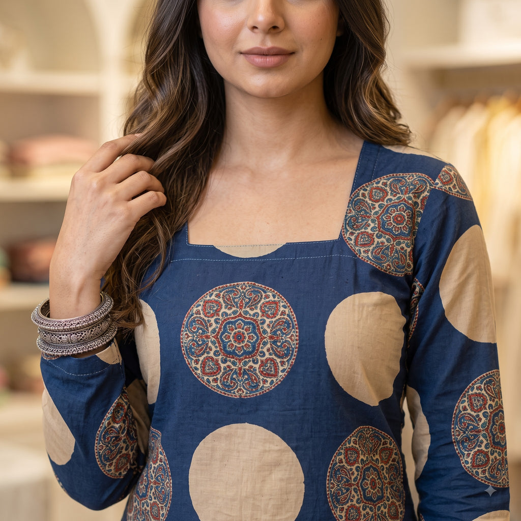 Premium Heavy Cotton Printed One Piece Kurti